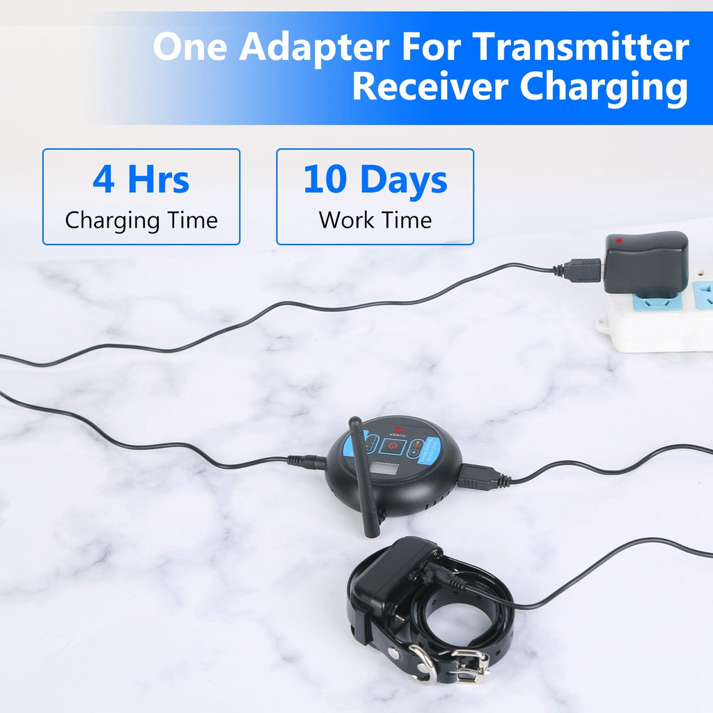 Wireless Dog Fence & Training Collar – Safe Shock Boundary System for Small, Medium & Large Dogs