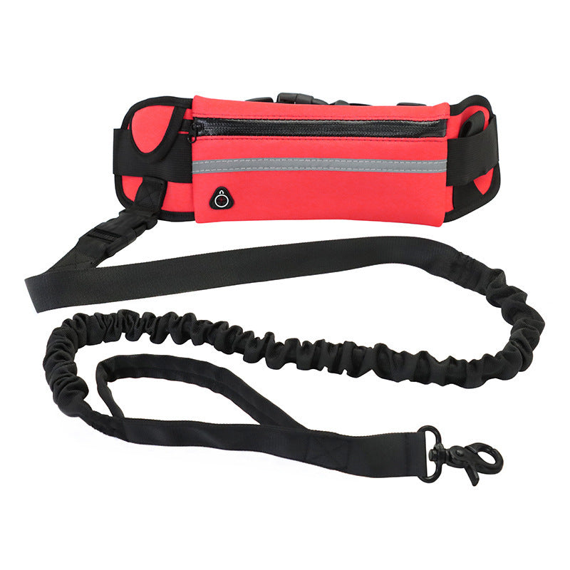 Hands-Free Dog Leash w/ Phone Pocket & Bottle Holder
