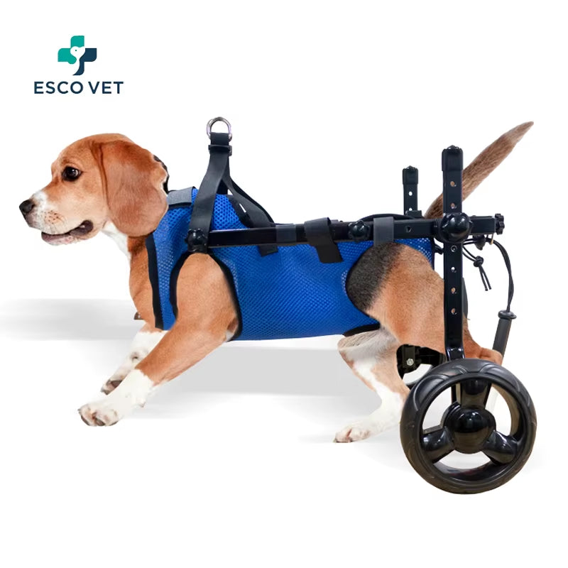 Adjustable Dog Wheelchair Pet Mobility Aid for Small Pets with Paralyzed Hind Legs Dog Rear Leg Cart Pet/Doggie Wheelchairs