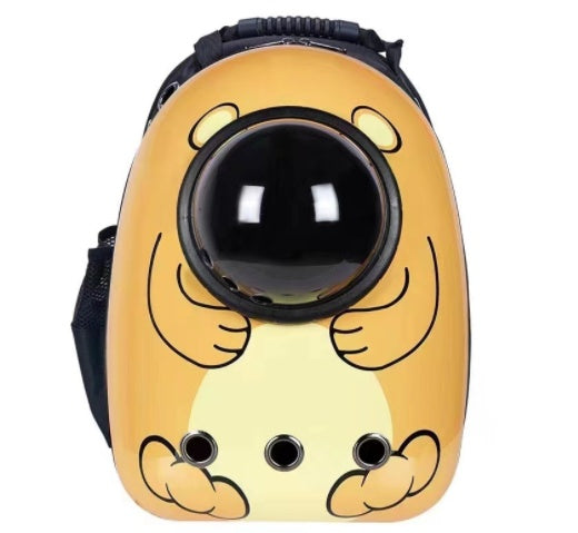 Portable Space Capsule Pet Backpack – Breathable Cat & Dog Travel Bag