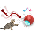 Auto-roll interactive cat ball toy