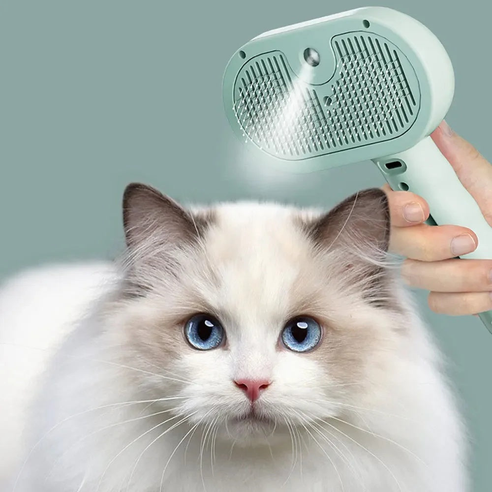 Pet Spray Grooming Comb – Hair Remover & Dematting Brush for Dogs & Cats